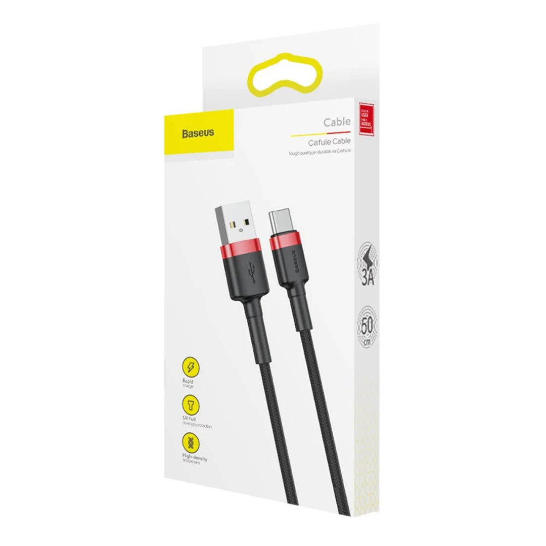 Zástrčka USB A - zástrčka USB-C 1m CATKLF-B91 Red+Black Baseus kabel