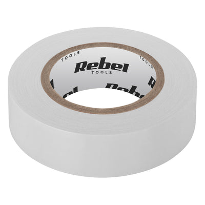 Izolační lepicí páska REBEL (0,13 mm x 19 mm x 10 yd) bílá