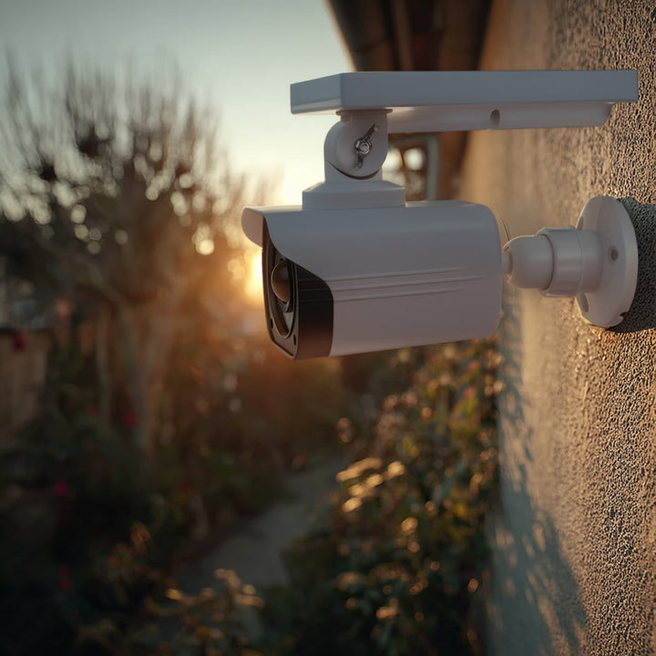 Solární atrapa kamery, blikající LED dioda, senzor pohybu, LED osvětlení, nálepka zdarma, SOL1800S