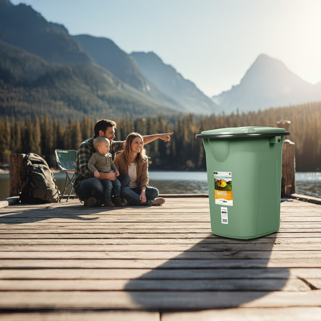 Turistická toaleta GreenBlue GB320GG 19L - zelená / šedá