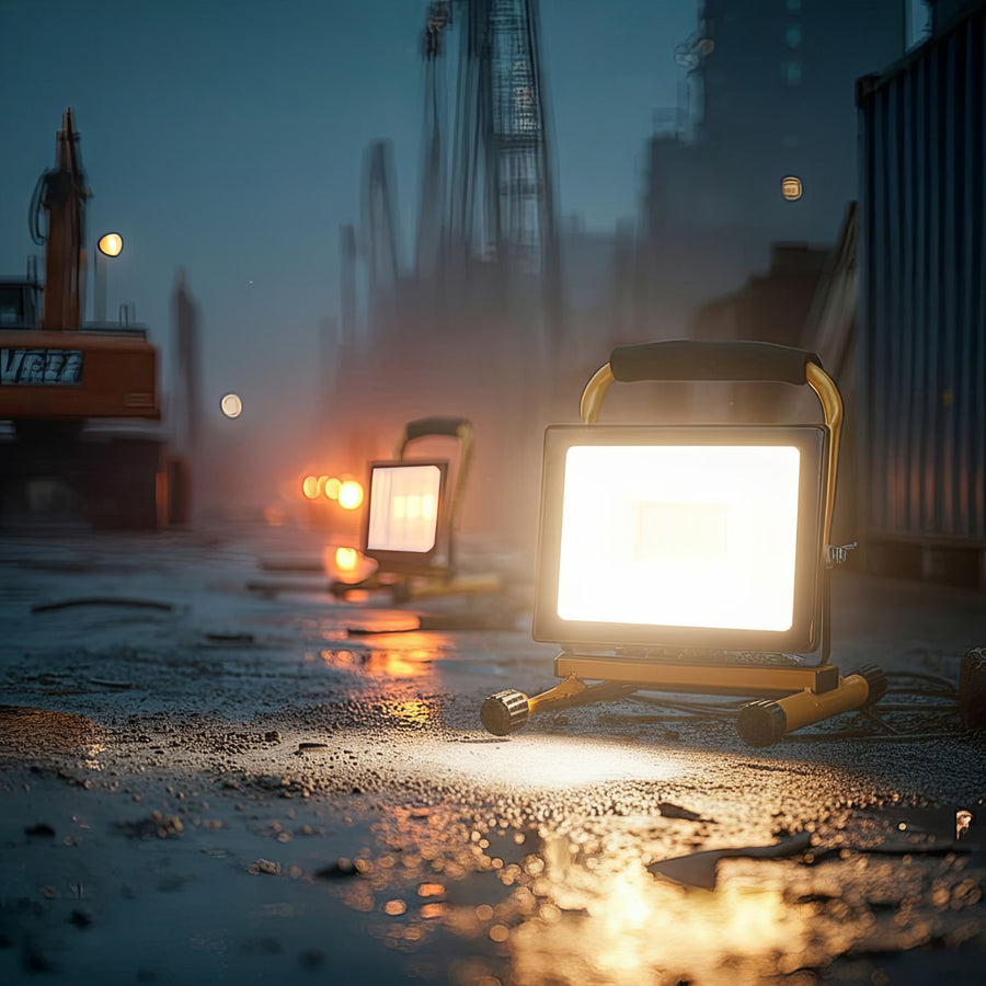 Podlahový stojan pro LED reflektor Pracovní světlo Stativ reflektoru Stavební reflektor Stativ otočný ocel (pro MCE550 / MCE650)