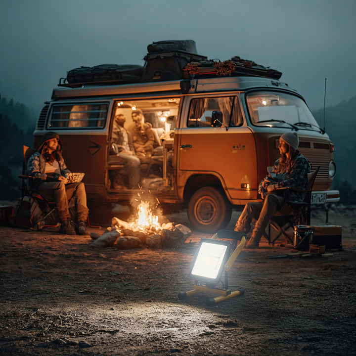 Podlahový stojan pro LED reflektor Pracovní světlo Stativ reflektoru Stavební reflektor Stativ otočný ocel (pro MCE550 / MCE650)