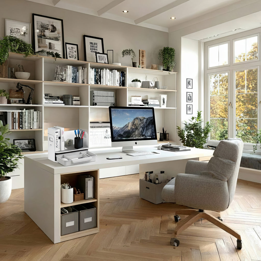 Ergo Office ER-440 Stolní organizér se zásuvkou a policí do 10 kg ER-440