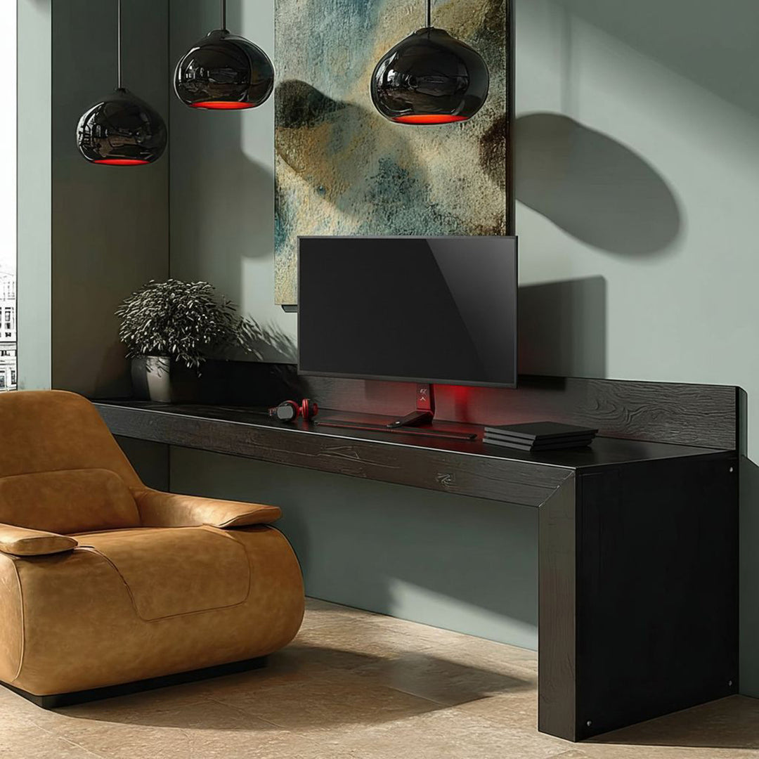 Stojan pro herní monitor NanoRS, výškově nastavitelný, RGB LED, 32-55", max. VESA 400x400, max. 40 kg, RS167