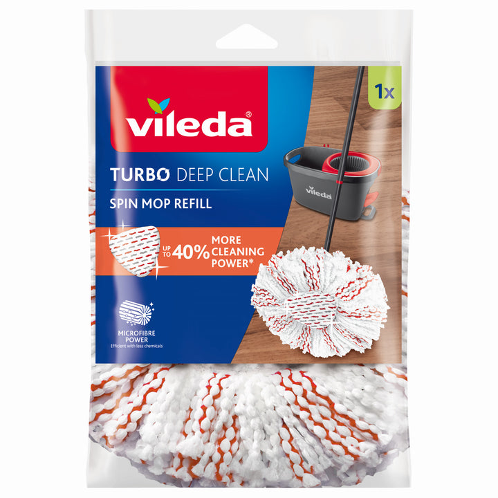Náhradní hlavice pro rotační mop Vileda Turbo Deep Clean z mikrovlákna