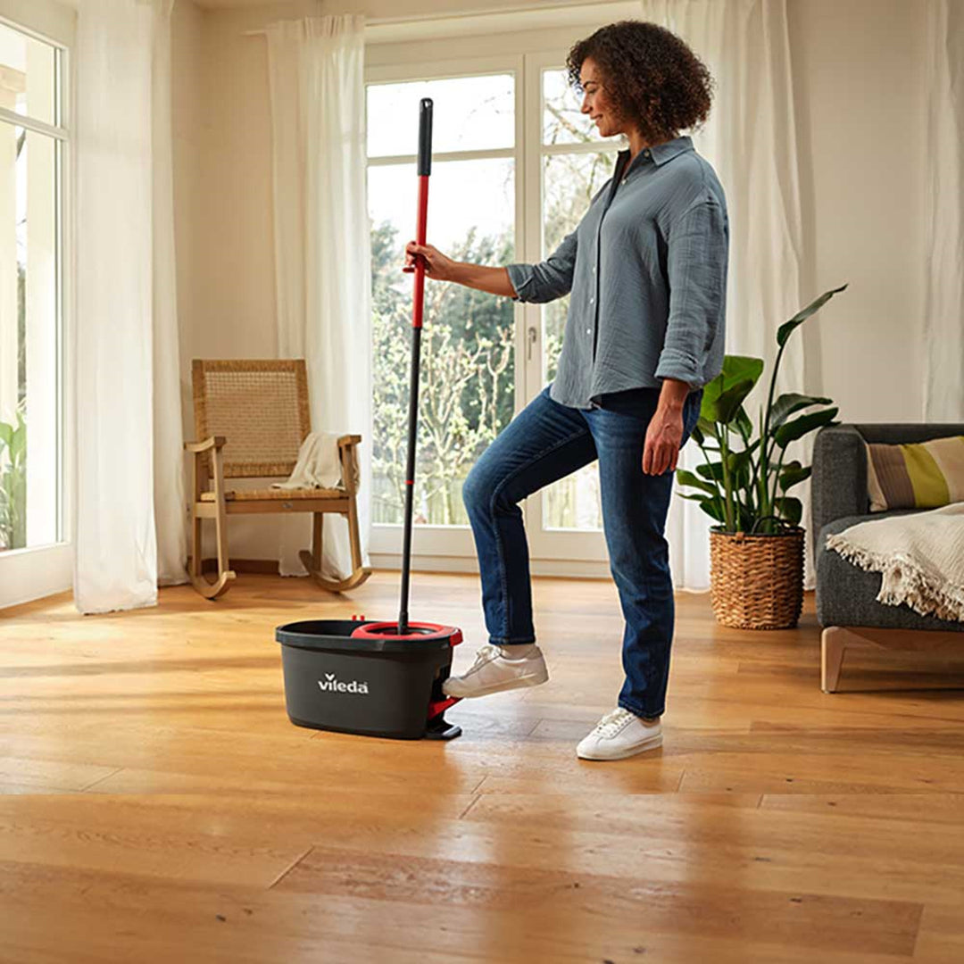 Sada rotačního mopu s tyčí a kbelíkem Vileda Turbo Deep Clean