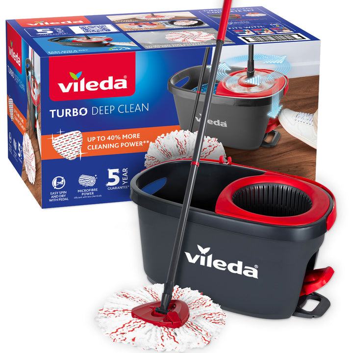 Sada rotačního mopu s tyčí a kbelíkem Vileda Turbo Deep Clean