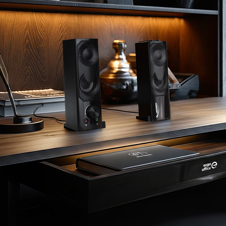 Audiocore AC955 3Wx2 počítačový soundbar, LED, USB 5v, line-in
