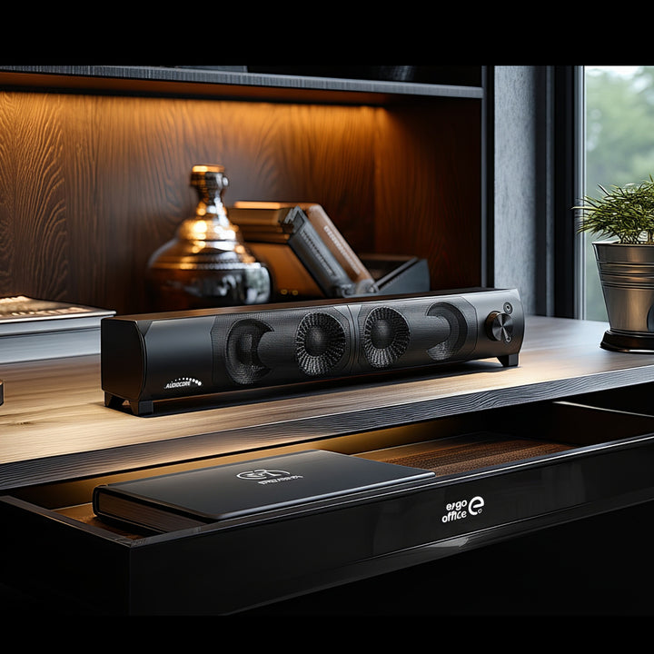 Audiocore AC955 3Wx2 počítačový soundbar, LED, USB 5v, line-in