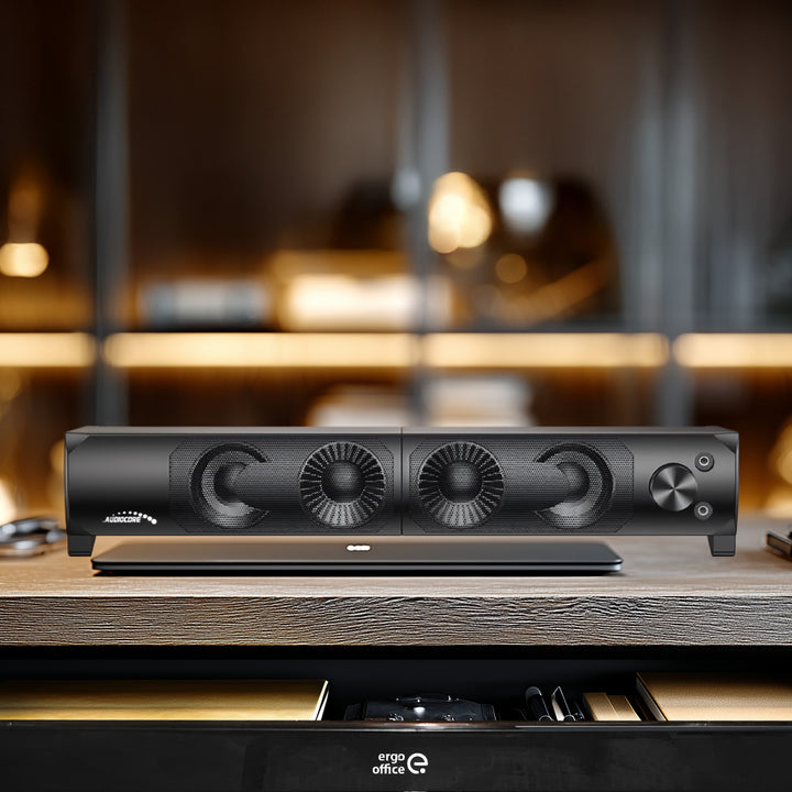 Audiocore AC955 3Wx2 počítačový soundbar, LED, USB 5v, line-in