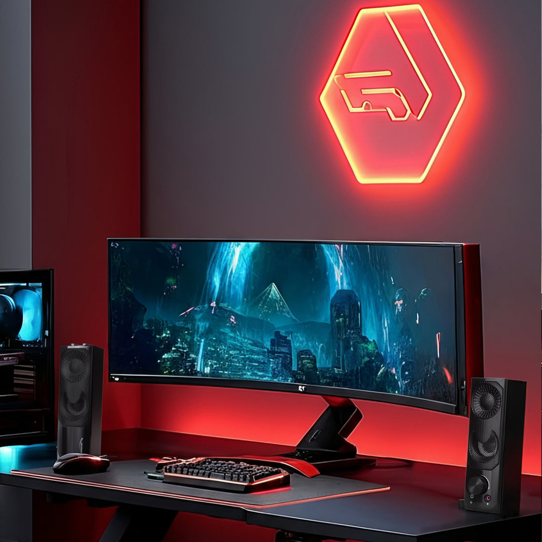 Audiocore AC955 3Wx2 počítačový soundbar, LED, USB 5v, line-in
