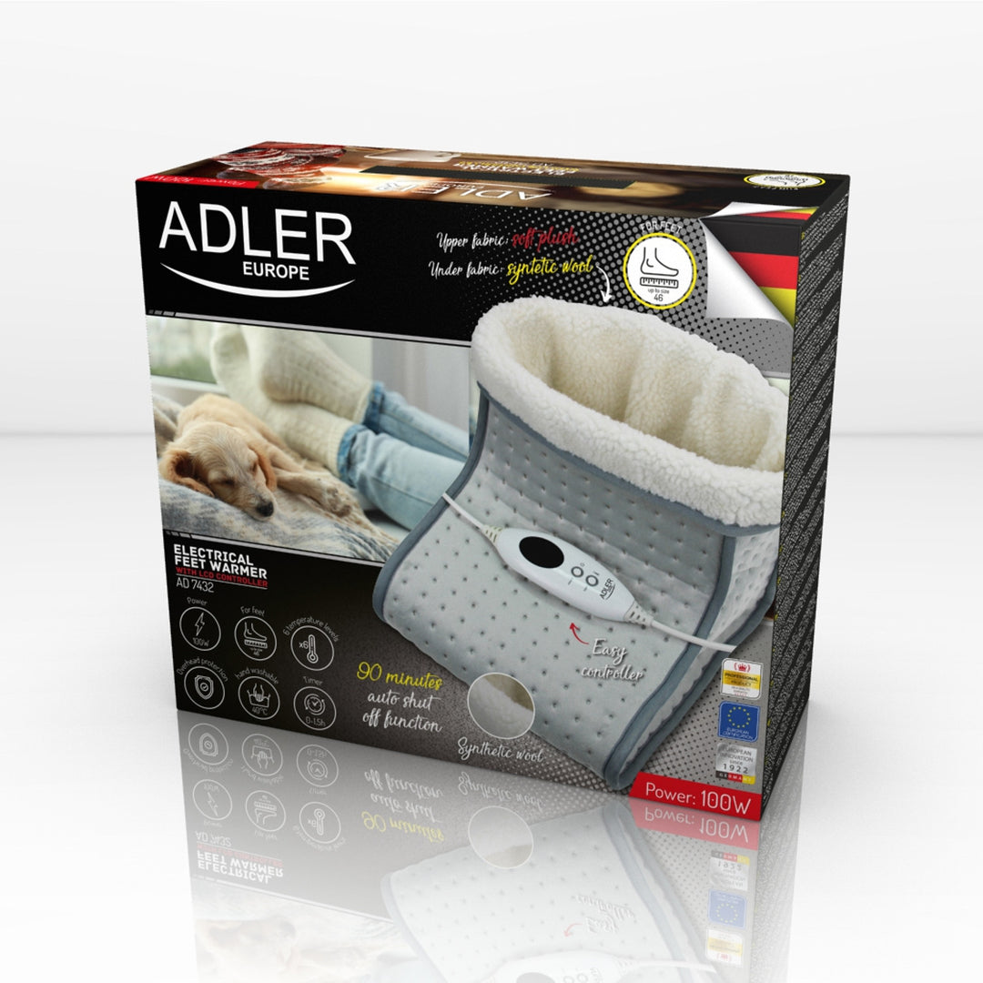 Elektrický ohřívač nohou s dálkovým ovládáním LCD Adler AD 7432