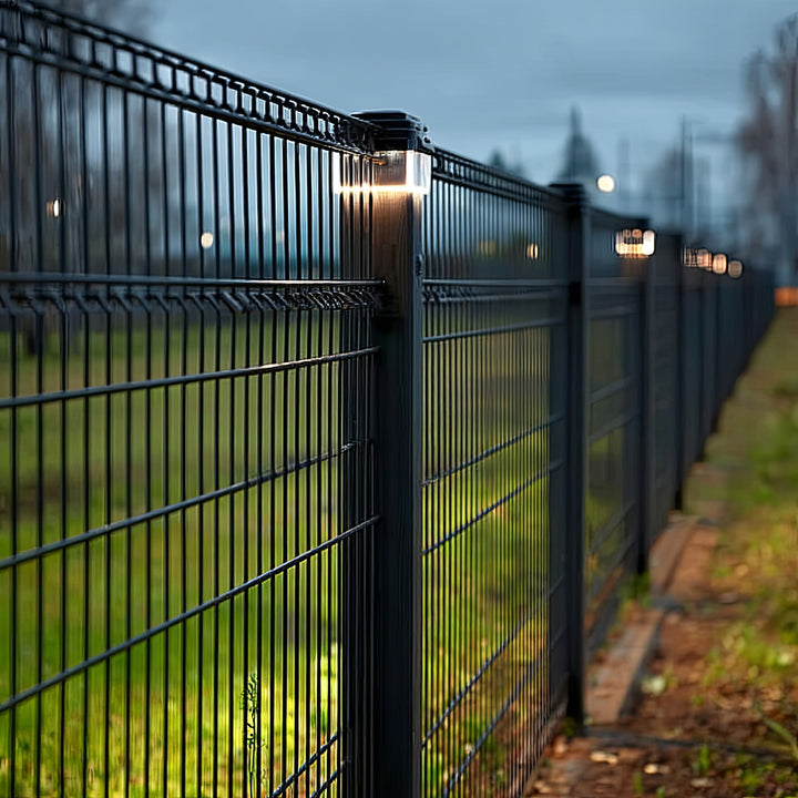 LED solární sloupková lampa 100*100 Greenblue GB128 - obklopující stříška