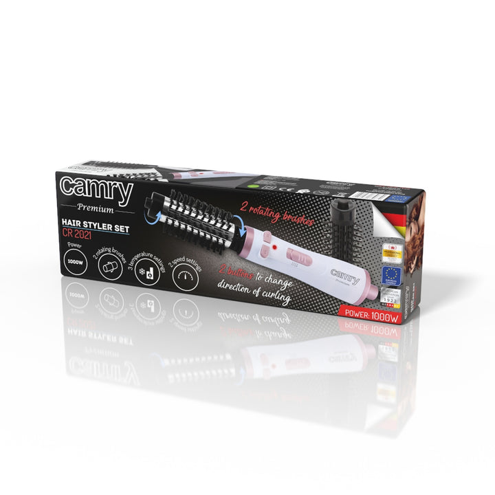 Rotační kulma Camry CR 2021 s vyměnitelnými 65mm a 67mm kartáči