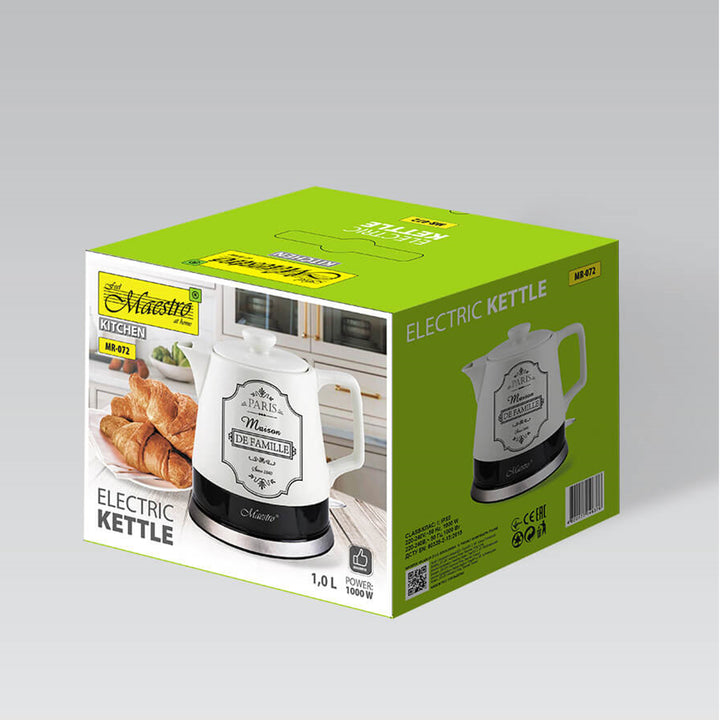 Keramická rychlovarná konvice MAESTRO MR-072 1l 1200W