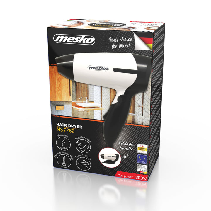 Mesko MS 2262 Cestovní sušák se sklopnou rukojetí 1000W