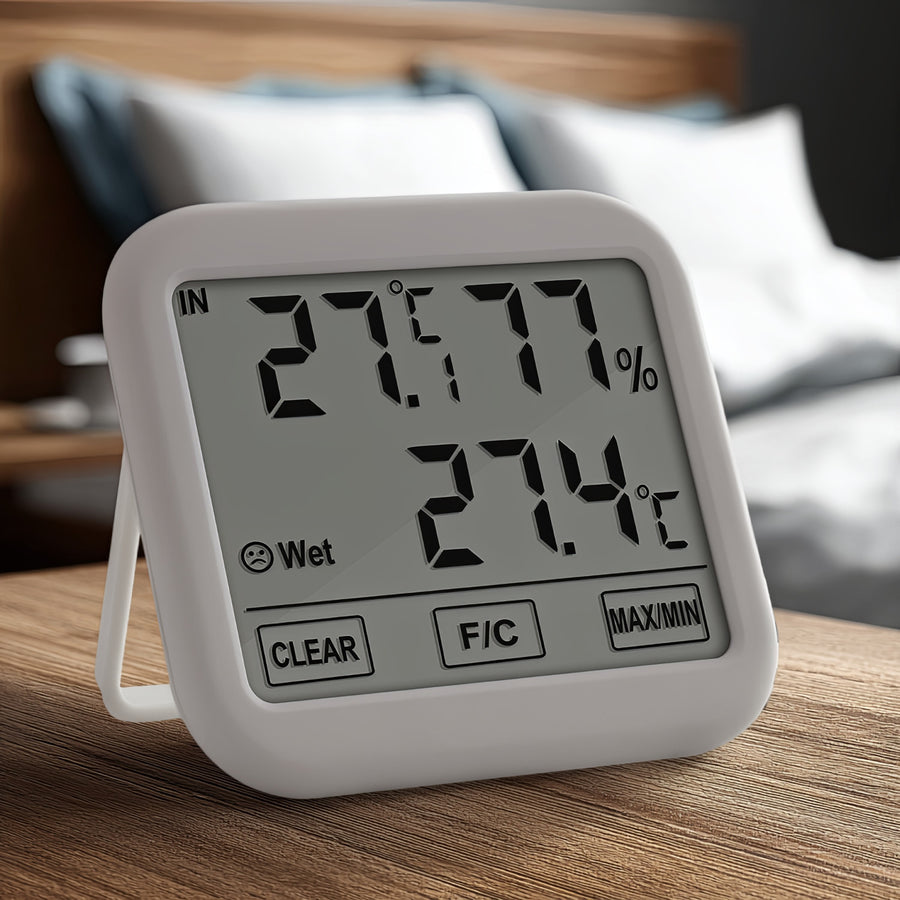 Meteostanice s venkovní sondou, délka kabelu 1,5 m, baterie 2xAA, GreenBlue  GB381