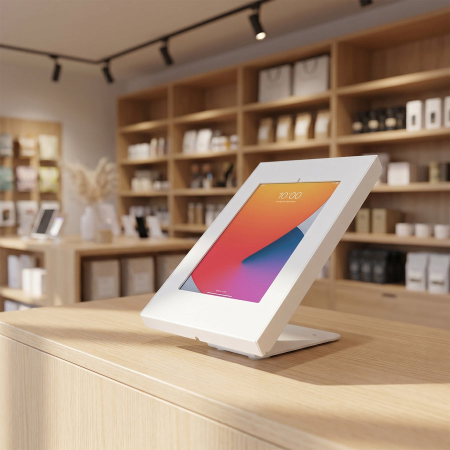 Maclean Reklamní držák na tablet, nástěnný/kancelářský držák se zámkem, 9,7"-11", iPad/iPad Air/iPad Pro, Samsung Galaxy Tab A/Tab A7/Tab S6 Lite, MC-475W