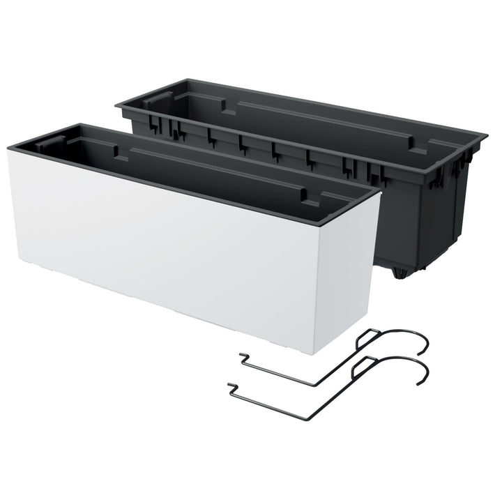 Box s háčky a vložkou Prosperplast Urbi Case W matný - bílý