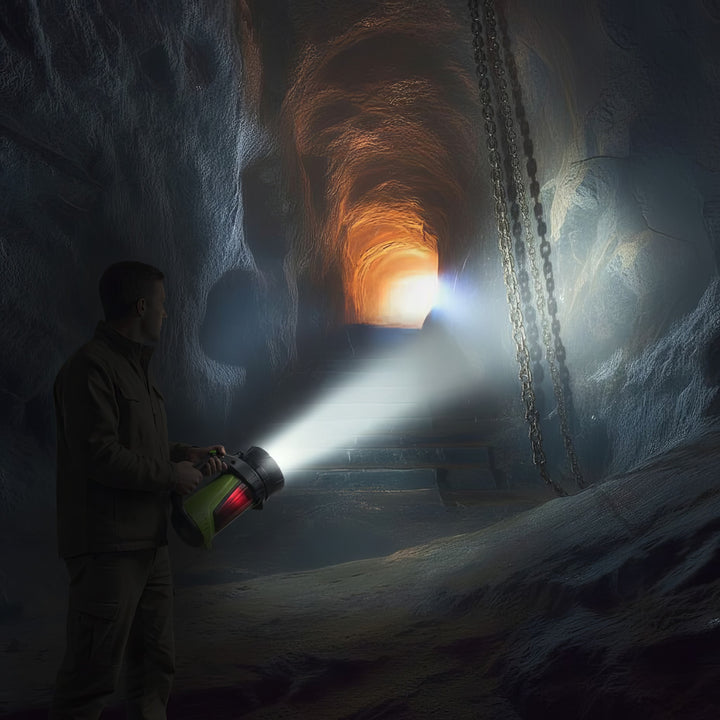 LED svítilna 3v1 Maclean, funkce powerbanky, 3 režimy svícení, 5W XM-L-T6, studená bílá 6500K, 3,7V 3x18650, 4500mAh, MCE345