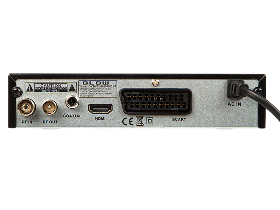 DVB-T/T2 4625FHD H.265 Blow tuner ideální pro příjem signálu DVB T2