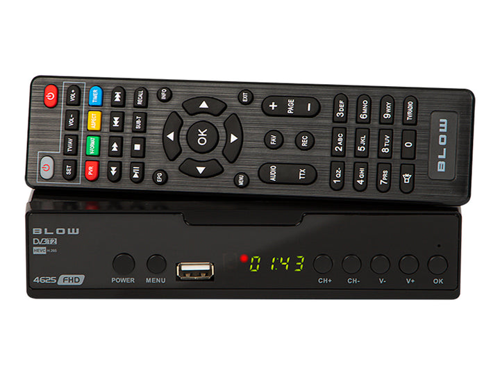 DVB-T/T2 4625FHD H.265 Blow tuner ideální pro příjem signálu DVB T2