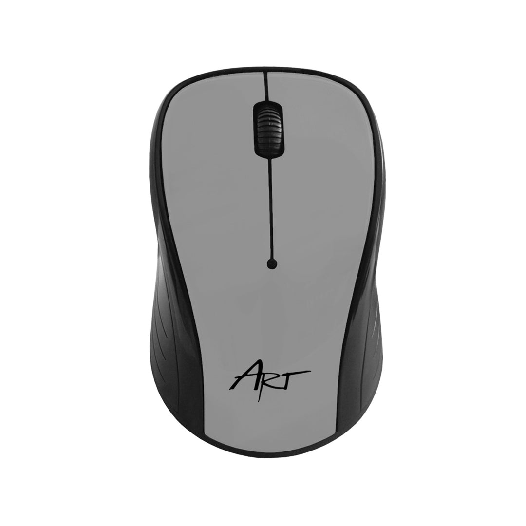 Optická myš Art, bezdrátová, USB, stříbrná, AM-92B