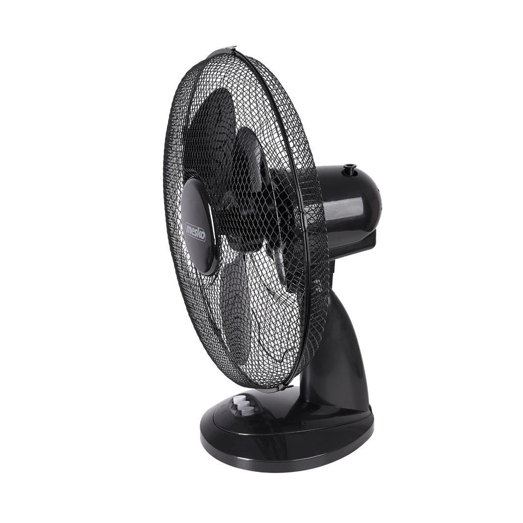 Stolní ventilátor 23cm 45W Mesko MS 7308, oscilace, dvě rychlosti ventilátoru