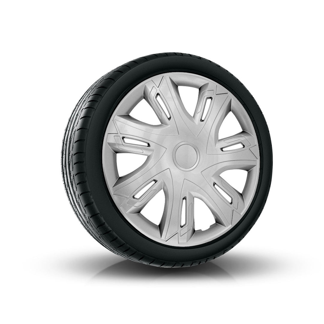 Sada 4 ks krytů nábojů NRM, N-Power, 15", lisované, stříbrné