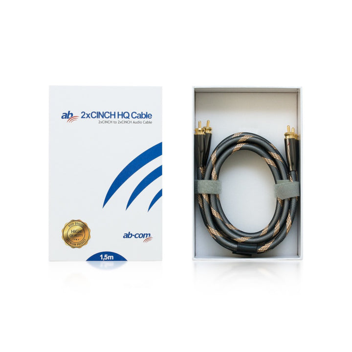 Kabel AB HQ 2xCINCH 1,5 m / KAB AB HQ 2XCINCH 1,5 m