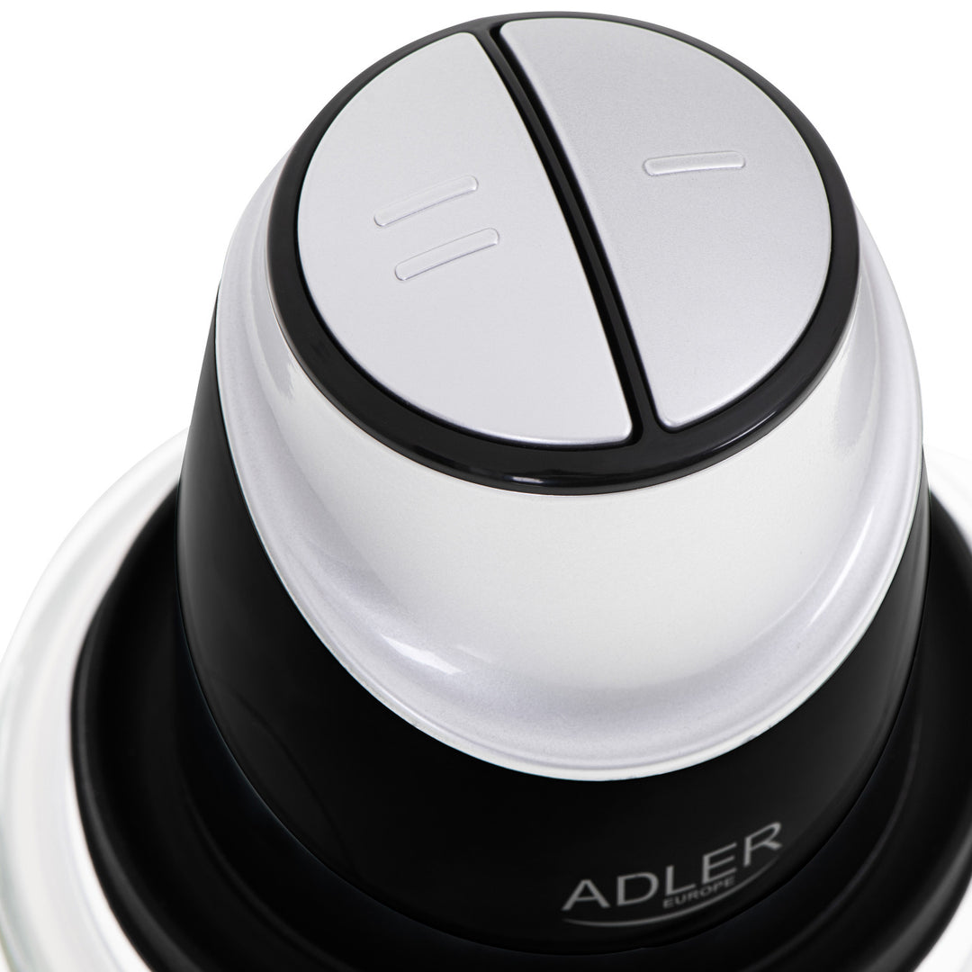 Sekáček se skleněnou mísou Adler AD 4082 300W nerezové nože