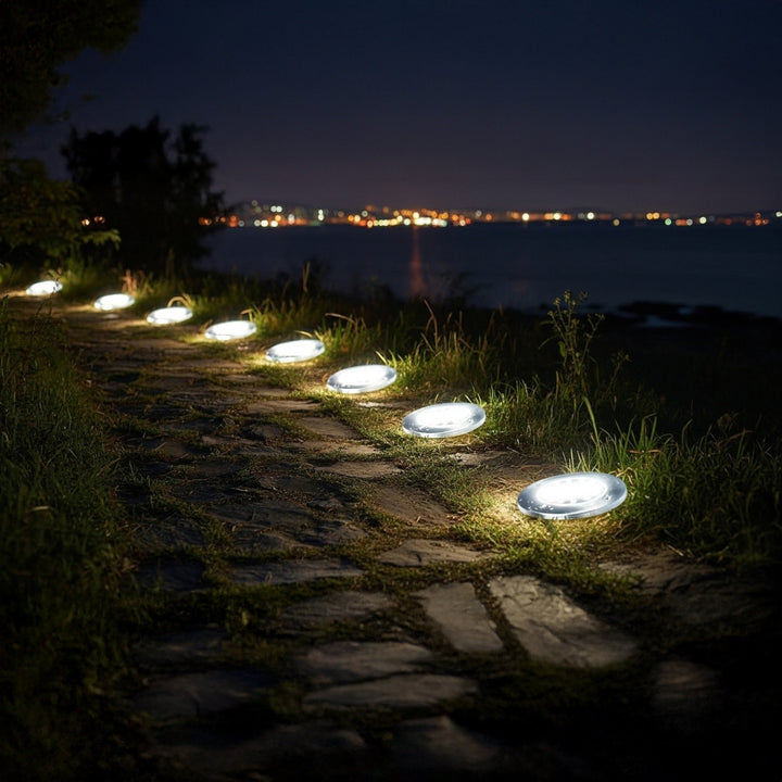 Solární zahradní reflektor Maclean IP44, 12 LED SMD, 4000K, Ni-MH 600 mAh, 0,7W, MCE318