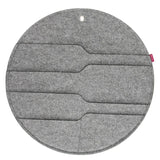 Bertoni plstěný nástěnný organizér Circle XL průměr 45 cm - šedý, 4 kapsy