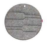 Bertoni plstěný nástěnný organizér Circle L průměr 35 cm - šedý, 4 kapsy