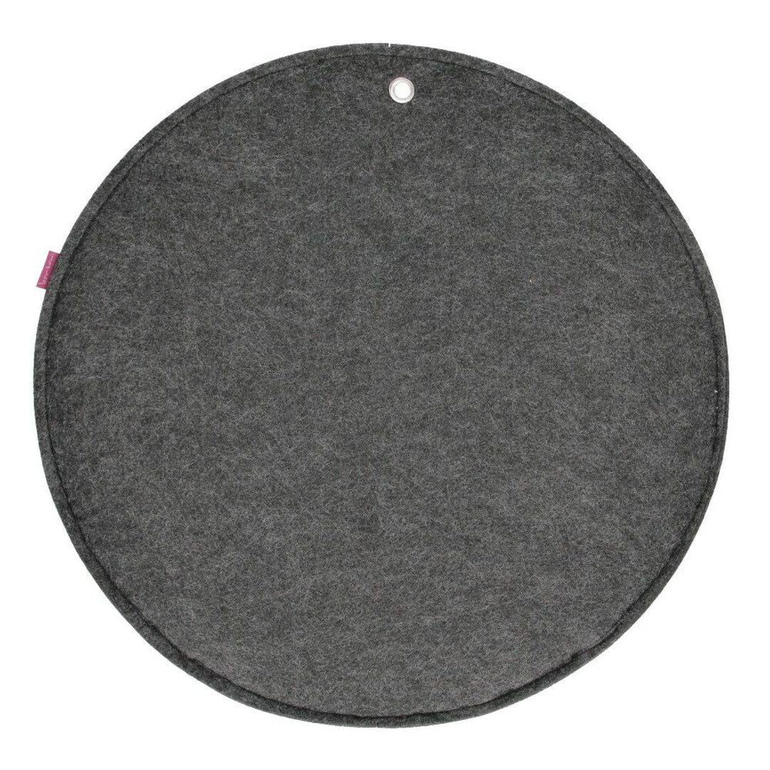 Bertoni plstěný nástěnný organizér Circle L průměr 35 cm - antracit, 4 kapsy