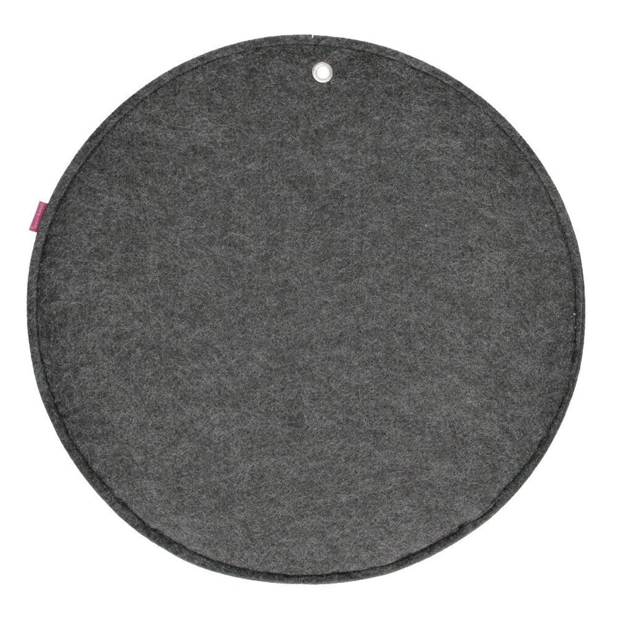 Plstěný nástěnný organizér Bertoni Circle XL průměr 45 cm - antracit, 4 kapsy