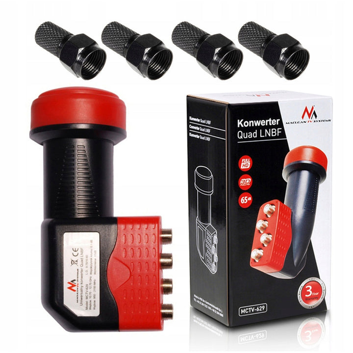 Převodník Sat Quad 4K Cyfrowy Polsat Canal+ MCTV-629