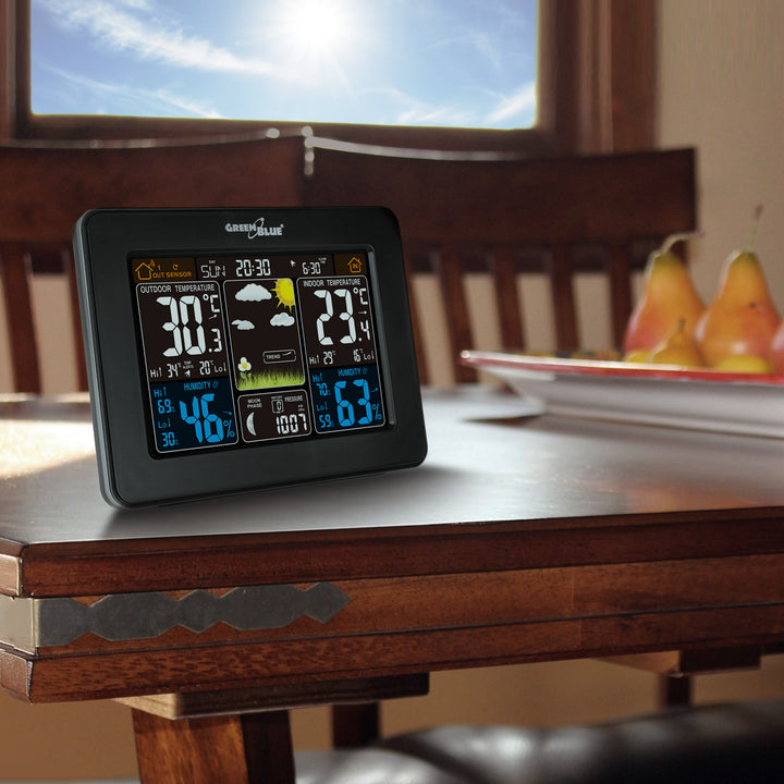 Meteorologická stanice GreenBlue GB523 + baterie + napájecí zdroj