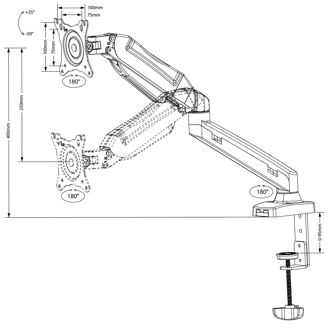Otočný stojan na notebook Maclean MC-860 + MC-764