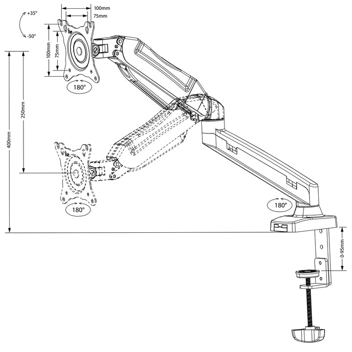 Otočný stojan na notebook Maclean MC-860 + MC-764