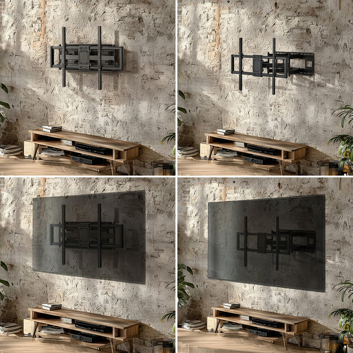 Ekonomický držák na TV Maclean, max. VESA900x600, 60-120", 120 kg, černý, MC-482