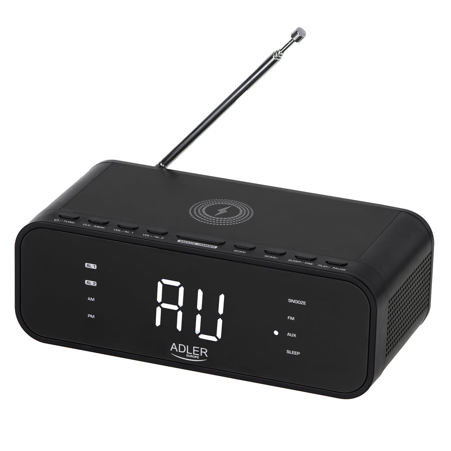 Radiobudík s FM rádiem, bezdrátovou nabíječkou a Bluetooth - Adler AD 1192B