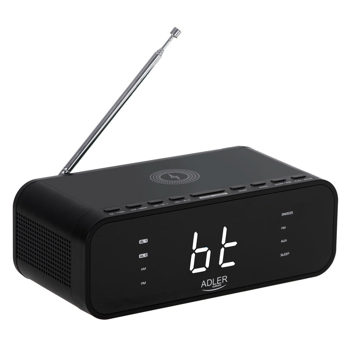 Radiobudík s FM rádiem, bezdrátovou nabíječkou a Bluetooth - Adler AD 1192B