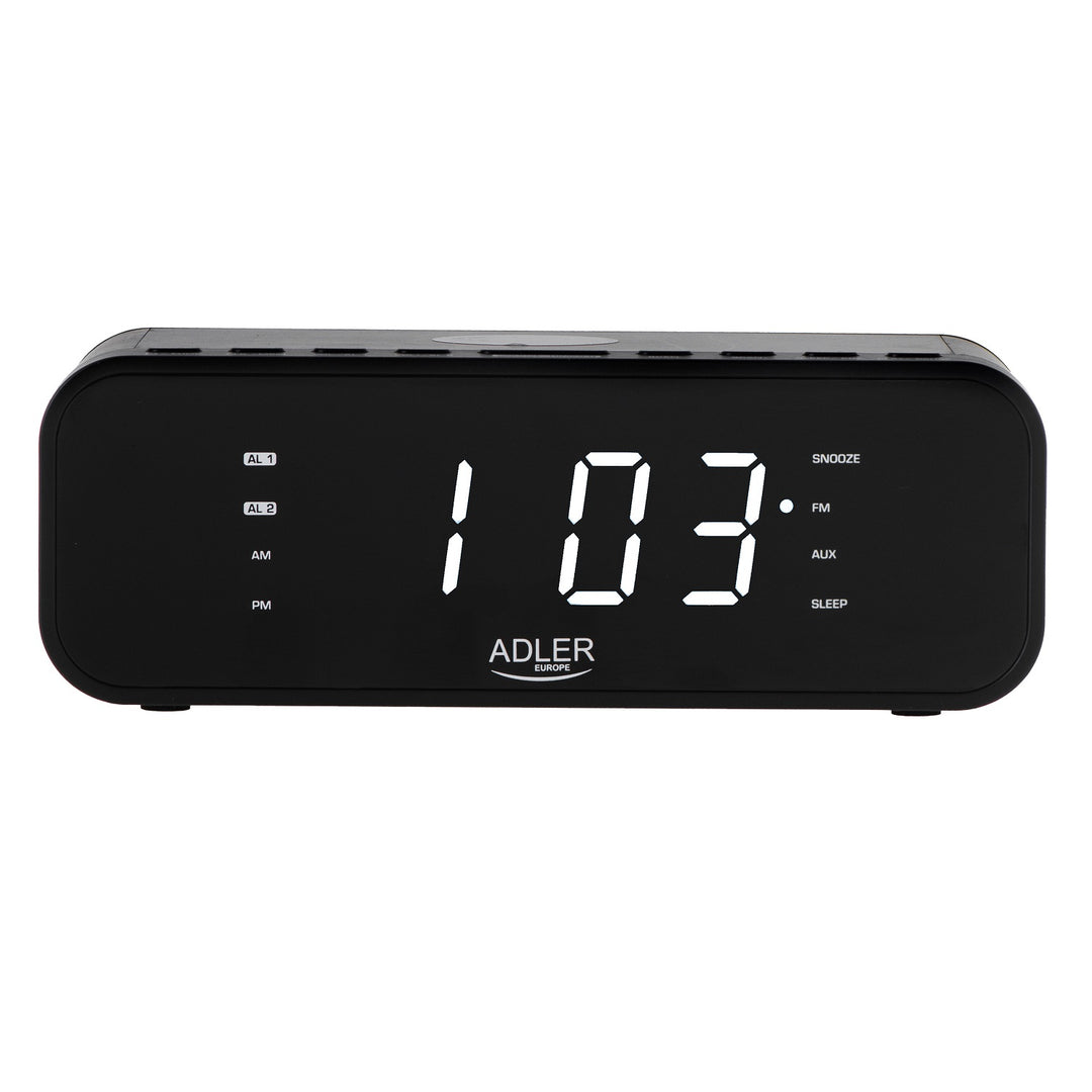Radiobudík s FM rádiem, bezdrátovou nabíječkou a Bluetooth - Adler AD 1192B