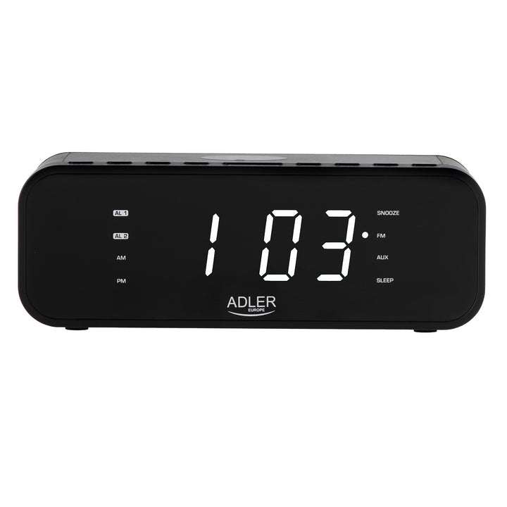 Radiobudík s FM rádiem, bezdrátovou nabíječkou a Bluetooth - Adler AD 1192B