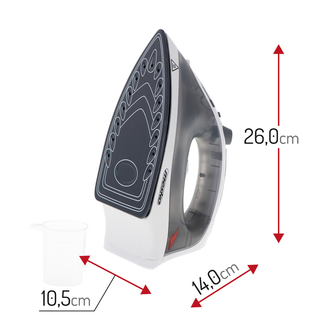 Parní žehlička Mesko, výkon 2800 W, keramická žehlicí plocha, MS 5037