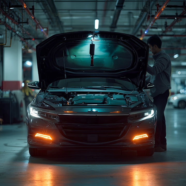 Magnetická dílenská lampa Maclean COB, 2x1200mAh, 700lm, USB Type-C/Micro USB, MCE307