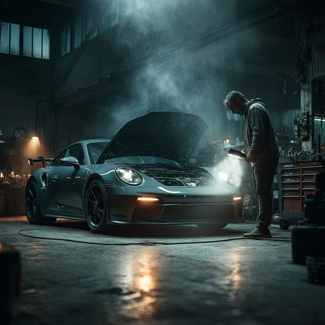 Magnetická dílenská lampa Maclean COB, 2x1200mAh, 700lm, USB Type-C/Micro USB, MCE307