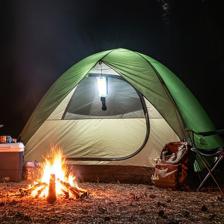 Magnetická dílenská lampa Maclean COB, 2x1200mAh, 700lm, USB Type-C/Micro USB, MCE307