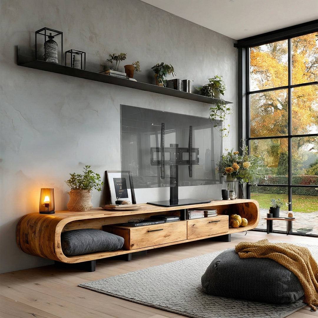 Univerzální TV stojan Maclean, pro RTV skříňku, stojan, max. 40 kg, max. VESA 400x400, pro televizory 32-65", MC-450